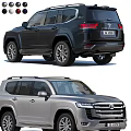 Toyota SUV Models In Black And Silver Exterior With Modern Design Features