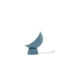 Modern Blue Polypropylene Eclips Floor Lamp With 52 cm Height