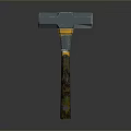 Hammer Warhammer Cartoon Hammer Magic Hammer Thor's Hammer Ancient Weapons Cold Weapons Medieval Items 3d model
