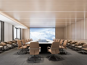 Modern Conference Room 3d model