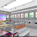 Konesha Beauty Store With Cosmetics Skincare Products And Glass Front Display Shelves