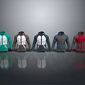 Fashionable Hooded Jackets In Various Colors With Spliced Design For Casual Sporty Look