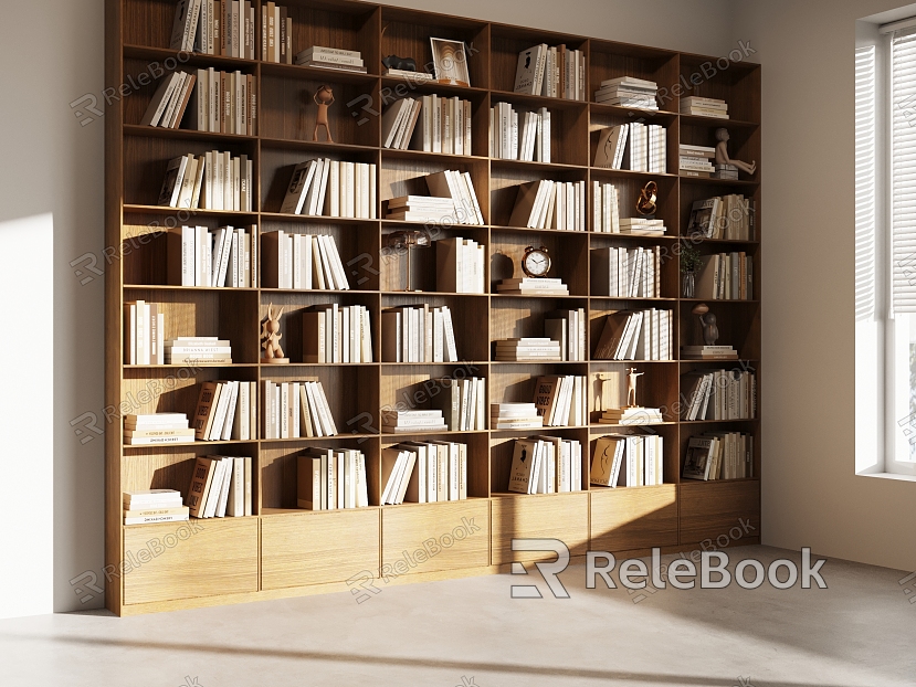 Bookcase Decorative Cabinet model