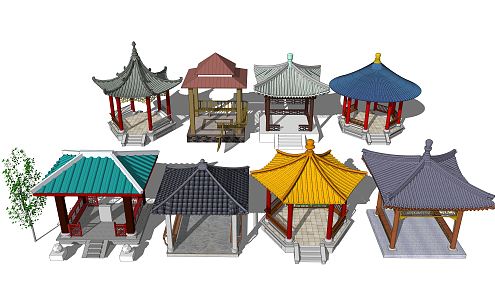 Chinese Pavilion Ancient Pavilion 3d model