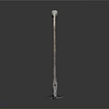 Rustic Agricultural Equipment Hand Hoe with Metal Blade and Wooden Handle