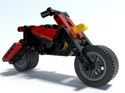 Style Building Blocks Lego Decoration Motorcycle Toy model