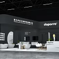 Modern Exhibition Booth For Doporro With Black And White Design Display Cabinets And Furniture