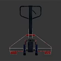 Red And Black Manual Pallet Jack With Heavy Duty Wheels For Industrial Use