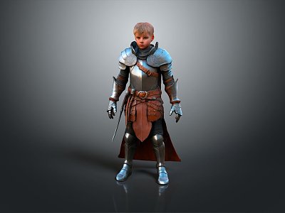 Western Samurai Western Warrior Western Hero Western Warrior Knight Hero Ancient Warrior Paladin 3d model