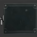 Green Metal Safe With Secure Lock And Sturdy Metal Trim Design
