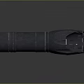 Metallic 3D Rendered Flashlight With Textured Surface And Ergonomic Matte Finish Design