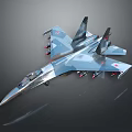Modern Military Fighter Aircraft With Camouflage Livery And Airborne Missiles