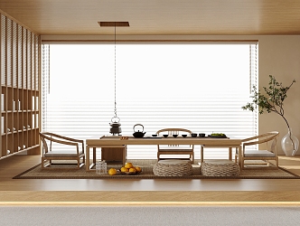 Japanese Tea Room Tatami Tea Room 3d model