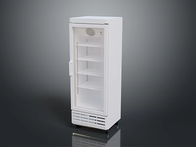 White Vertical PC Tower with Glass Panel Multi Layer Interior and Bottom Vents Sleek Design 3d model