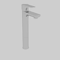 Modern Chrome Tall Faucet with Sleek Design and Polished Metal Finish
