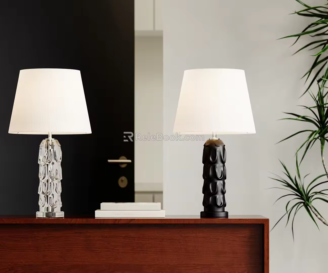 Flos Crystal Table Lamp Light Luxury Bedside Lamp Mushroom Table Lamp Glass Table Lamp Book 3d model