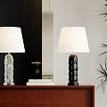 Flos Crystal Table Lamp Light Luxury Bedside Lamp Mushroom Table Lamp Glass Table Lamp Book 3d model