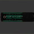 Vintage Green Steam Train Model with KCR BSS Lettering Black Roof and Yellow Chimney