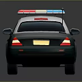 Green And White Taxi Sedan With Roof Light And Antenna