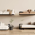 chaise longue combination 3d model
