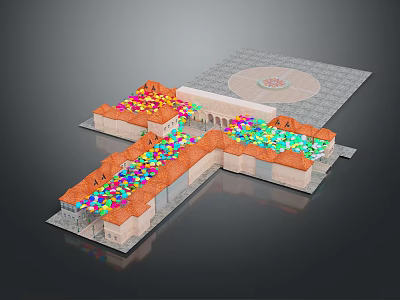Aerial View Urban Aerial View Micro City Micro City Landscape Urban Micro City Overlook 3d model