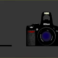 Nikon D7200 Digital Camera With Lens Cap On Dark Reflective Surface