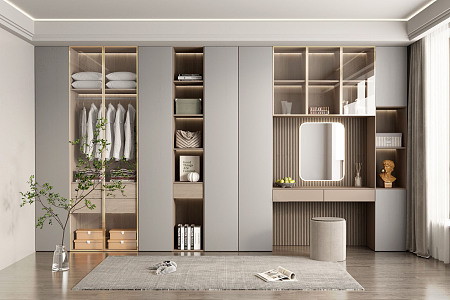 Modern Wardrobe Integrated Wardrobe 3d model