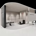 Modern Clothing Store Interior With Display Mannequins And Minimalist Design Elements 3d model