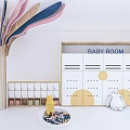 Modern Column Decorative Column Cartoon Styling Column Children's Space Column 3d model