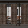 New Chinese Partition Screen 3d model