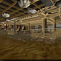 Traditional SPA Sauna Relaxation Area With Wooden Flooring Cherry Blossom Decor And Pendant Lights