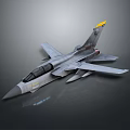 Sleek Gray Aerospace Spacecraft With Yellow Tail Fin And Aerodynamic Wing Structure