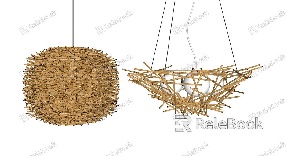 Nordic chandelier bird nest chandelier model