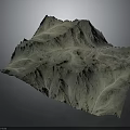 Detailed 3D Terrain Model Featuring Mountain Ranges And River Textures