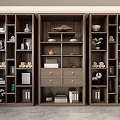 New Chinese Bookcase 3d model