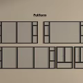 Poliform Floor to Ceiling Windows With Different Design Styles For Interior Use 3d model