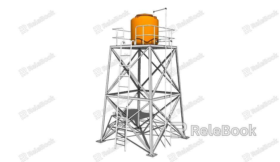 Modern Water Tower Water Tower Water Tank Water Tank High Tower model