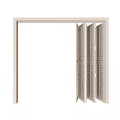 Modern folding door shutter folding door 3d model