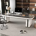 Desk and chair combination 3d model