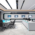 Command and Control Center Video Conference Room Monitoring Room Command Room 3d model