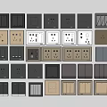 Various Modern Switch Panels in Different Colors and Designs for Home Use