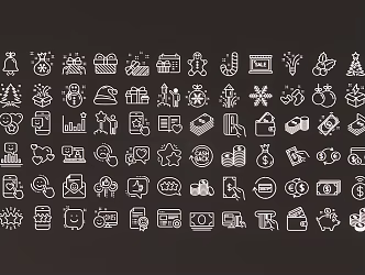 Internet Website Line Icon 3d model
