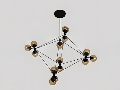 Chandelier lamp chandelier ceiling lamp fashion simple household appliances lighting home lampshade 3d model