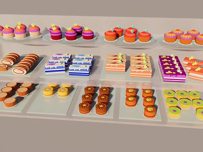 Food Cake 3d model
