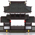 Ancient Japanese Architecture Japanese Loft 3d model