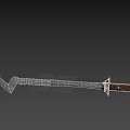 Anti Cavalry Sabre Cold Weapon Ancient Weapon Sabre PBR Material Next Generation Sword Medieval Weapon Sickle Game Equipment 3d model