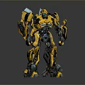 Bumblebee Transformers Robot Toy Sci-Fi Robot Figure 3d model