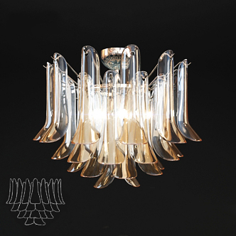 Crystal chandelier 3d model