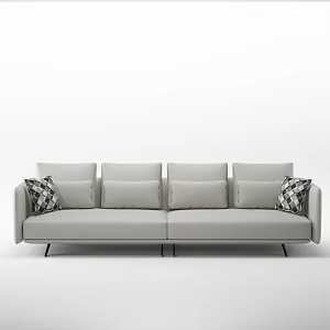 modern double sofa double leisure sofa 3d model