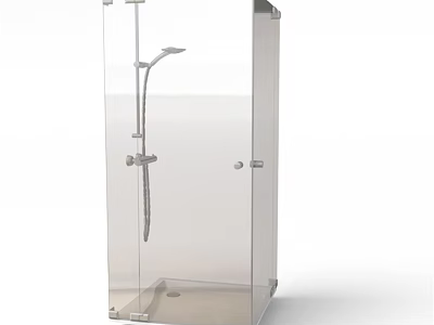 Contemporary Shower Sauna Design With Glass Door Steam Function And Shower Head 3d model